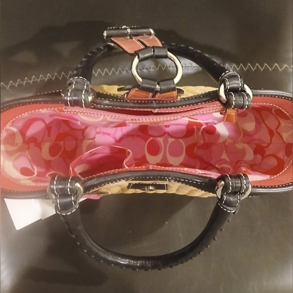 Vintage COACH Never Used Deadstock Limited Edition Soho Straw Bag - Picture 9 of 16